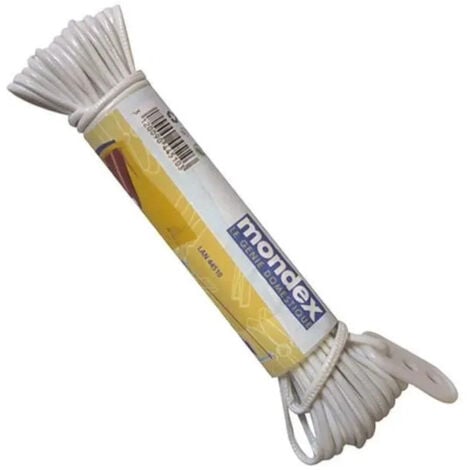 Corde à Linge 20 Mêtre, Coloris Bleu, Avec Tendeur De Fixation Jardin - Maison