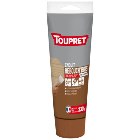 Enduit de rebouchage bois intérieur et extérieur chêne naturel en pâte, tube de 330g