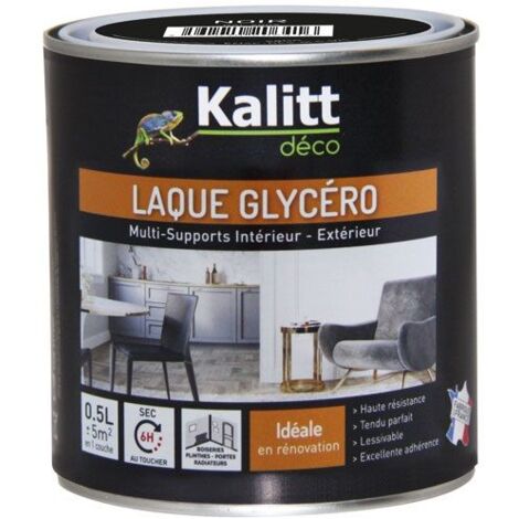 PEINTURE GLYCERO SATIN DECORATION BLANC 2.5L Lessivable intérieur