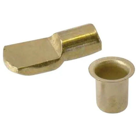 Vynex – Taquet à douille en laiton 7/8 mm – Lot de 8 pièces – Pour étagères en bois dur – Solution de rangement robuste