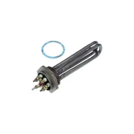 Résistance thermoplongeuse 40x49 mm 6 kW – Tension 230/400 V – Longueur 420 mm – Remplacement pièces chauffe-eau – Velta (1/4)