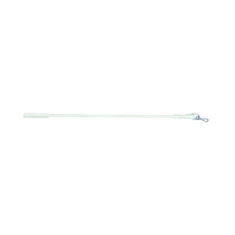 Lance Pour Rideau 1m Blanc - Tringle Commande Manuelle, Acier/Plastique, Pour Conducteur Ou Galet
