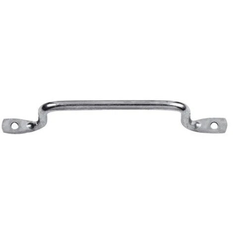 Afbat – Poignée fil rond à pattes 10mm longueur 160mm – Zingué blanc pour volets en bois – Accessoire quincaillerie haute qualité