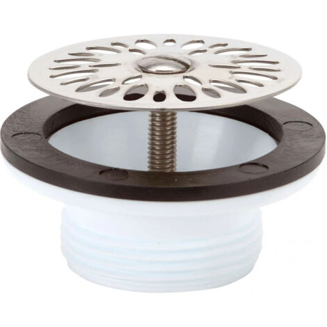 Nicoll – Bonde de lavabo à grille 63mm – Sortie 1¼ – PVC pour vidage lavabo et bidet – Conception pour espaces confinés (1/4)