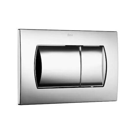 Roca – Plaque de commande WC chromée – Finition métal – Dimensions 255 x 170 x 19 mm – Compatible PROFIX, N-FIX, LYRA, GALA