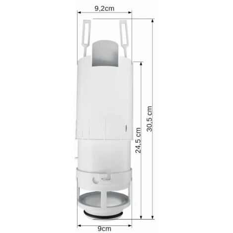 Mécanisme double débit réservoir WC encastré ALLIA, Regiplast 650 / 750