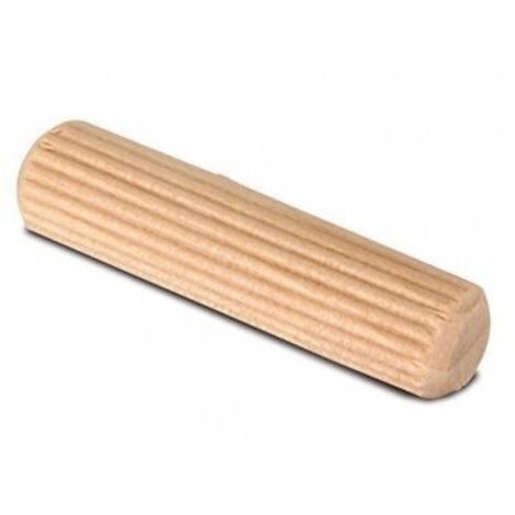 Tourillon strié chanfreiné, bois de hêtre, D6xL40mm, 45 pièces. (1/2)