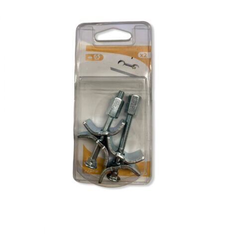 Ferrure d'assemblage pour plan de travail D35xP20mm, M6 L65mm, 2 pièces. (1/3)