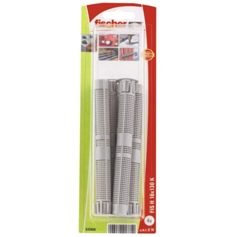 Fischer – Tamis FIS HK 16x130 pour scellement chimique – Acier inoxydable – Résistant à la corrosion – Pour béton armé et maçonnerie
