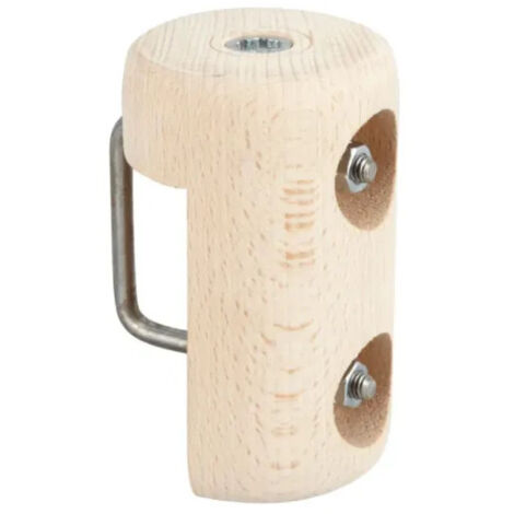 Masse de sommier en hêtre brut à visser – Diamètre 58 mm – Hauteur 95 mm – Pour rénovation de sommiers à lattes – Cime