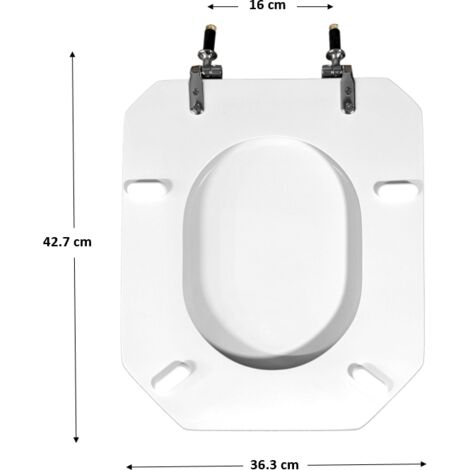 Abattant pour wc ALLIA Courrège, blanc ESPINOSA