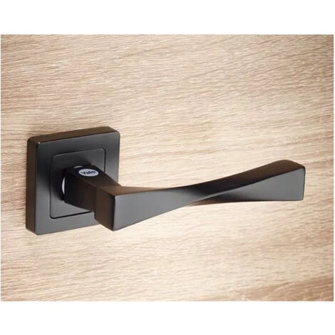 Poignée de porte carré de 7, noir, YALE Verona, cylindre euro