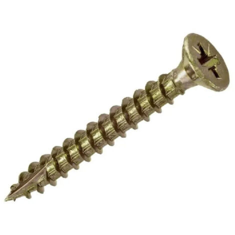 Vis bois et agglo, 5x35 mm à tête fraisée Rocket minivybac posidriv, 20 pièces