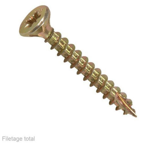 Vis ROCKET pozidriv tête fraisée 3.5x40mm, 40 pièces.