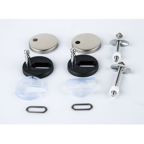 Olfa – Fixation pour abattant auto clip – Accessoire de fixation pour abattant – Pour WC – Montage rapide et facile – Compatible avec abattants standards