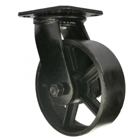 Roulette chariot MINE'NOIR D.150 à platine pivotante – Hauteur 195 mm – Charge max 28 kg – Pour sols intérieurs – Cime