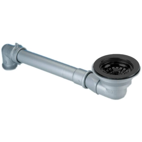 Bonde évier sans trop plein, diamètre 115 mm, satin noir métallisé (1/3)