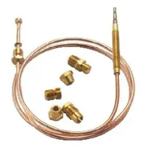 Plombservice – Thermocouple universel 900 mm – Largeur 90 mm – 6 raccords inclus pour appareils à gaz – Détection de flamme efficace