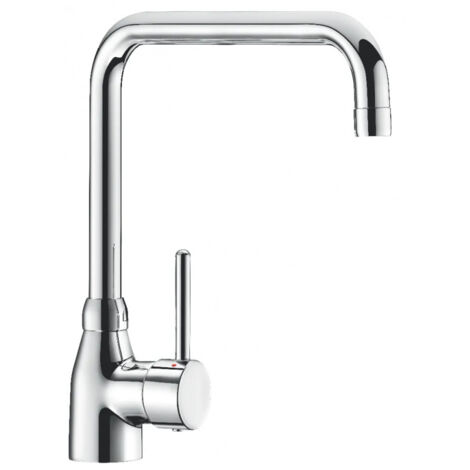 Delabie – Mitigeur de cuisine mécanique – Bec orientable 200 mm – Brise-jet hygiénique – Cartouche céramique Ø 35 – Fixation renforcée inox (1/2)