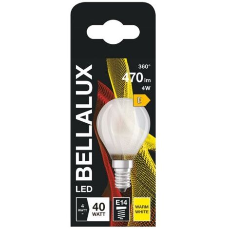 BELLALUX - Bellalux led dépoli sphère E14 4W chaud 470 lm (1/2)