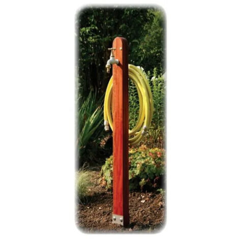 Borne de jardin équipée sur socle, à visser. (1/2)