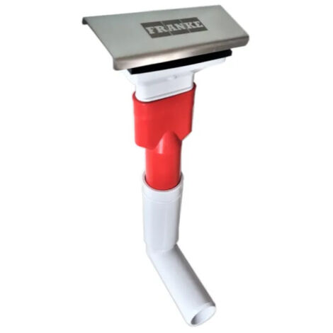 Franke – Trop plein vertical pour évier – Bonde inox 10,5 x 4 cm – Système de vidage efficace – Grille et vis incluses