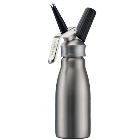 Siphon à crème chantilly inox 0.5l froid et tiède - Kayser - 4051