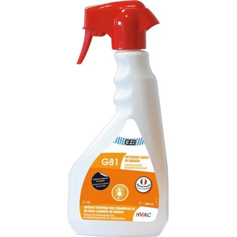 GEB – Nettoyant chaudière 500ml – Prêt à l'emploi pour chaudières fioul et gaz – Désincruste suies et goudrons – 870108 - GEB 500 ML GEB