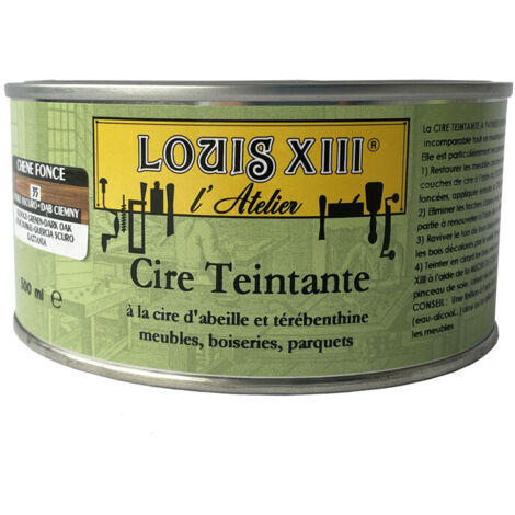 Cire pâte teintante à patiner chêne foncé, 500mL