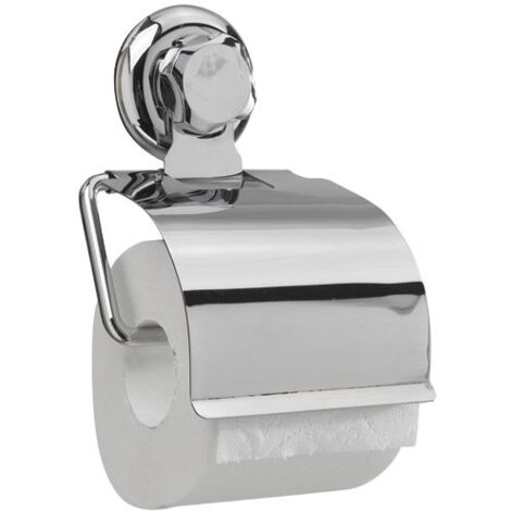Porte-rouleau papier WC à ventouse en métal chromé Bestlock (1/5)