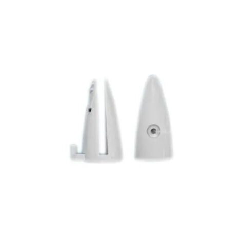 Kinedo – Guide bas blanc pour verre 6 mm – Rail de porte coulissante – Longueur 2m – Garniture de porte incluse – Charge maximale 80kg (1/2)