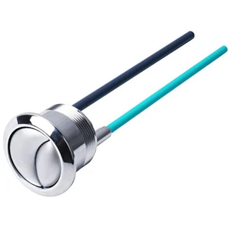 Geberit – Bouton double poussoir pour mécanisme de chasse d'eau Twico 1 – Diamètre 48 mm – Plastique chromé – Dimensions 48 x 48 x 50 mm