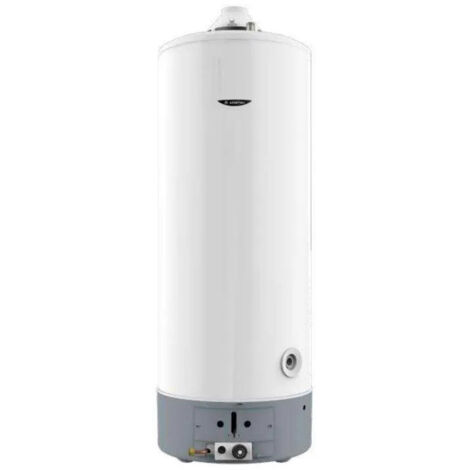 Styx – Chauffe-eau gaz à accumulation 155 litres – Configuration sol-cheminée – Brûleur à faibles émissions Nox – Débit continu 204 litres/h