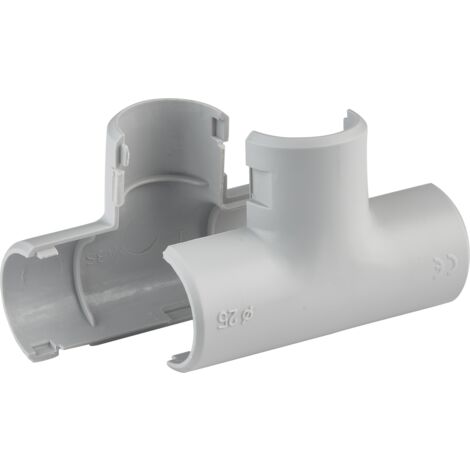 DEBFLEX - TE Ø25 MM GRIS SACHET DE 2 - 429436