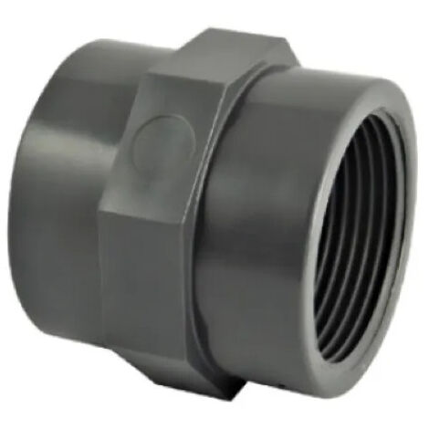 Manchon PVC pression double femelle 20X27 (3/4") (1/2)