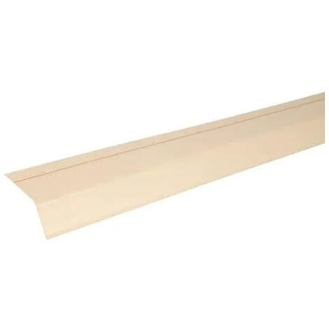 Nicoll – Larmier PVC sable 18 cm x 2 mètres – Raccord pour gouttière – Installation facile sur liteau ou volige – Protection contre infiltrations