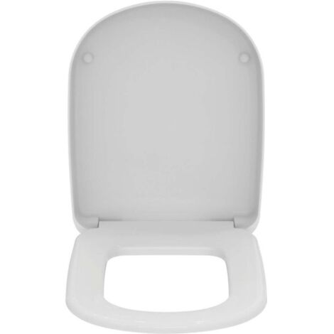 Ideal Standard – Abattant WC blanc T679201 – Thermodur – Charnières inox – Entraxe 155mm – Compatible modèles T331101 et T041501 (1/8)