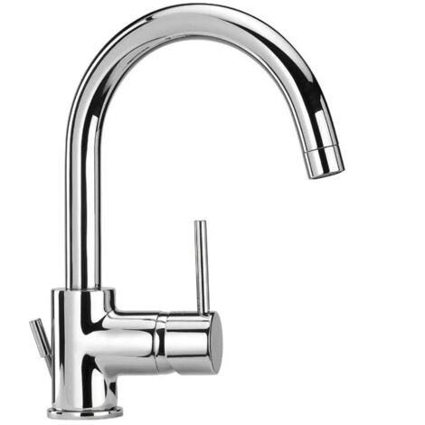 Robinet lavabo, Mitigeur COX Bec Haut Mobile chromé (1/2)