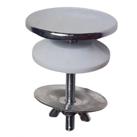 Cache trou pour lavabo 50 mm – Tige M6 X 68 – Laiton chromé – Finition esthétique pour installation lavabo ou bidet – Isodis - TIGE 6 X