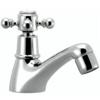 Robinet Lavabo, mélangeur eau chaude rétro chromé TIFFANY, tête céramique