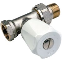 Comap – Robinet droit à visser tube fer 26x34 – Filetage 1' femelle – Simple réglage – Non thermostatisable – Installation facile sur radiateurs