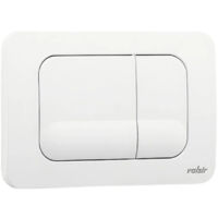 Plaque De Double évacuation Murale ABS Mécanique Valsir P4 - Blanche, Pour Système Tropea S, 4/9 Litres