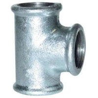 Coude Malléable Galvanisé 90° - 20x27 Femelle - Pour Tuyauterie