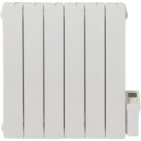Radiateur électrique 1000W - Connecté Wi-Fi - Pierre naturelle - Inertie  sèche - Affichage digital - Blanc - Onyx Heatzy