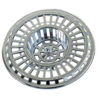 Grille anti-déchets Chromée Ø70mm pour évier - Wirquin Pro