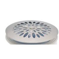 Grille cloche pour bonde receveur sortie verticale 85mm – Accessoire siphon pour douche – Compatible avec modèles NICOLL – SAS
