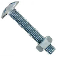 Boulon poêliers AZI 6x70mm, 9 pièces.