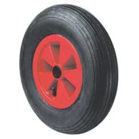 Roue pneumatique de manutention caoutchouc noir 400 mm, 200 kg