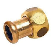 Raccord union deux pièces femelle 26x34 à sertir sur cuivre diamètre 18mm.