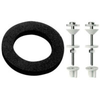Kit De Fixation Pour Siège De Toilette/Bidet - Vis Inox & Support PP 40x50x65mm
